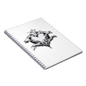 保護のAハート – スケルトンハンドハート ノートブック (右側)