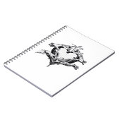 保護のAハート – スケルトンハンドハート ノートブック (左側)