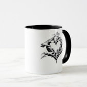 保護のAハート – スケルトンハンドハート マグカップ (正面右)