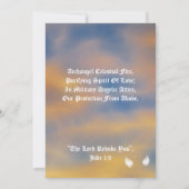 保護アルチャンゲル·マイケルカスタマイズ·フォー 招待状 (裏面)