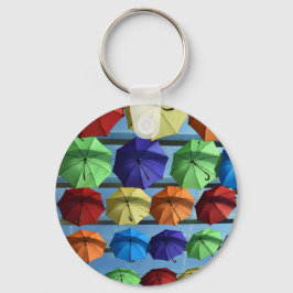 保護カラフルキーリング キーホルダー