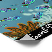 保護サンゴ礁 ポスター (角)