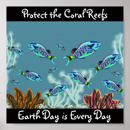 保護サンゴ礁 ポスター (正面)