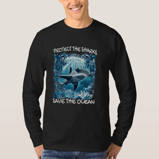 保護ザメの海はシ保護ッシュだ Tシャツ (正面)