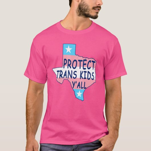 保護トランスキッズLgbtq権利トランスジェンダー国旗 Tシャツ (正面)
