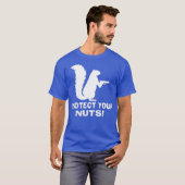 保護ナッツリおもしろいスコントロール Tシャツ (正面フル)