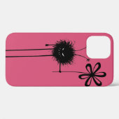 保護ピンクの邪悪な花の虫 Case-Mate iPhoneケース (裏面 (横))