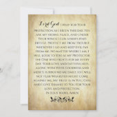 保護フラットカード用クリスチャン祈りの言葉 (正面)