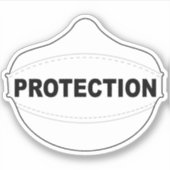 保護マスクビニールシール シール (正面)