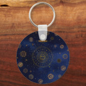 保護マンダラウィッチの魔法の異教の記号 キーホルダー (正面)