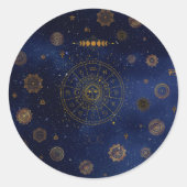 保護マンダラウィッチの魔法の異教の記号 ラウンドシール (正面)