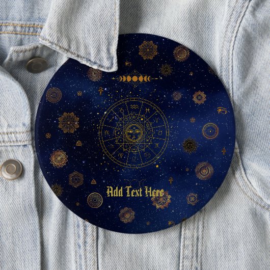 保護マンダラウィッチの魔法の異教の記号 缶バッジ (インサイチュ)