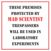 保護不機嫌科学者 シール (正面)