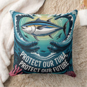 保護保護まぐろの未来 クッション (ブランケット)