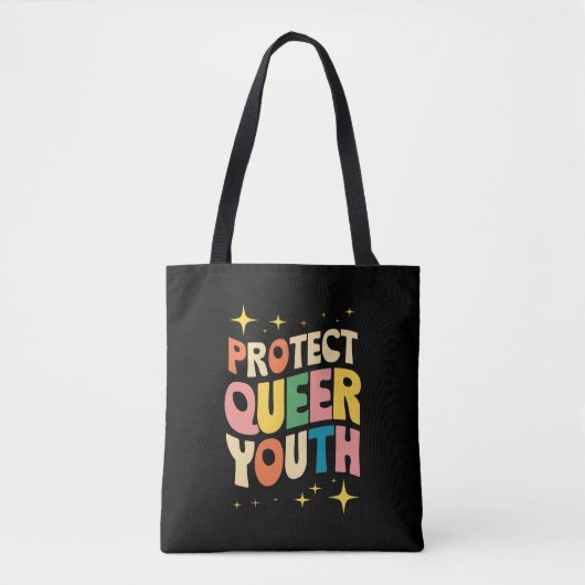 保護保護Youth Trans Kids LGBTQ トートバッグ (正面)
