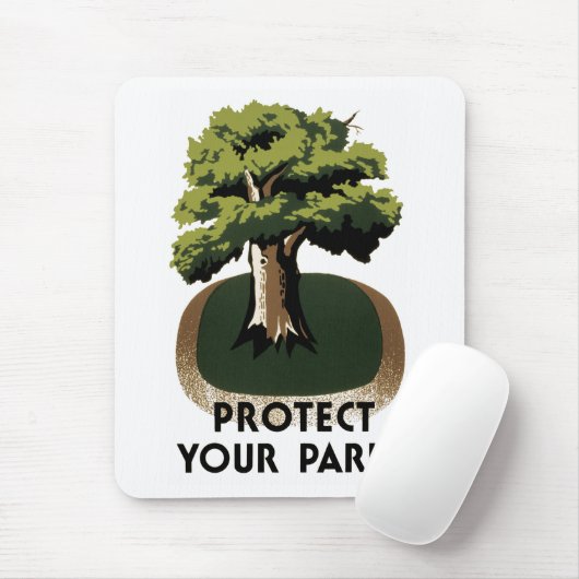 保護公園 マウスパッド (マウス)