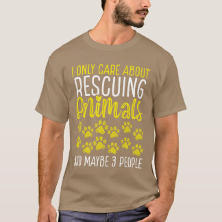 保護動物+犬レスキュー+動物保護活動 Tシャツ