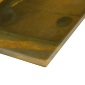 保護区のゾウのペア カッティングボード (角)