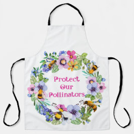 保護受粉ミツバチ花 エプロン