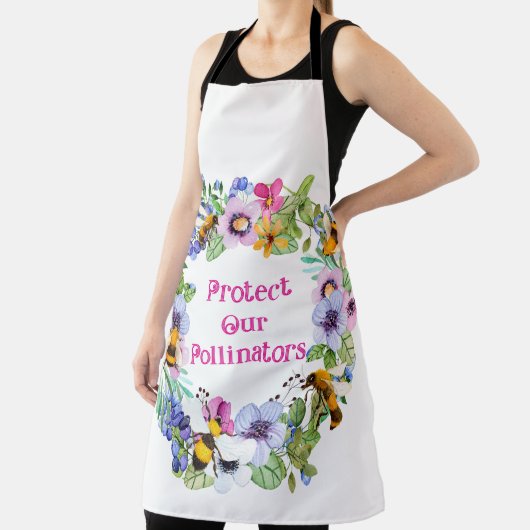 保護受粉ミツバチ花 エプロン (インサイチュ)