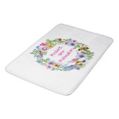 保護受粉ミツバチ花 バスマット (アングル)