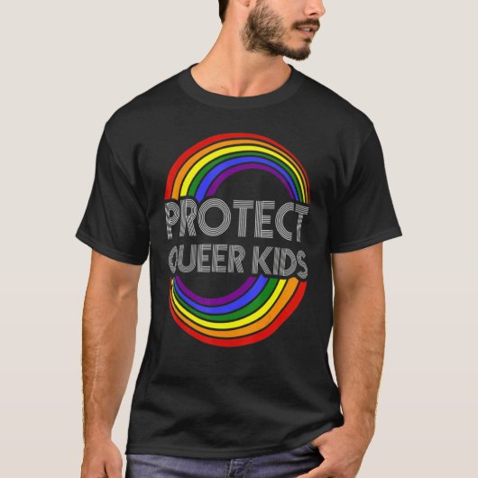 保護同性愛者キッズLGBT認識度ゲイレズビアンリード Tシャツ (正面)