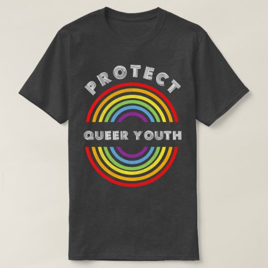 保護同性愛者ユースプライドLGBT LGBTQ T LGBT Suppo Tシャツ (デザイン正面)