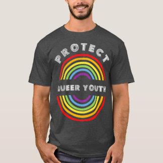 保護同性愛者ユースプライドLGBT LGBTQ T LGBT Suppo Tシャツ