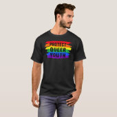 保護同性愛者ユースユースLgbtqゲイプライドトランス同性愛者Lg Tシャツ (正面フル)