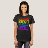 保護同性愛者青少年LgbtゲイトランスジェンダーPrid Tシャツ (正面フル)