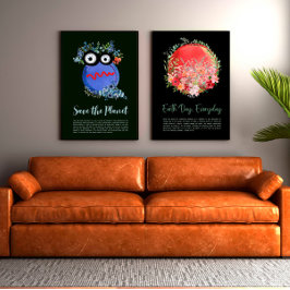 保護地球救地球日芸術ポスター ポスター