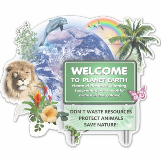 保護地球！ シール (正面)