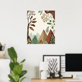 保護地球 – 手書き自然&サステナビーブ ポスター (ホームオフィス)