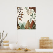 保護地球 – 手書き自然&サステナビーブ ポスター (キッチン)