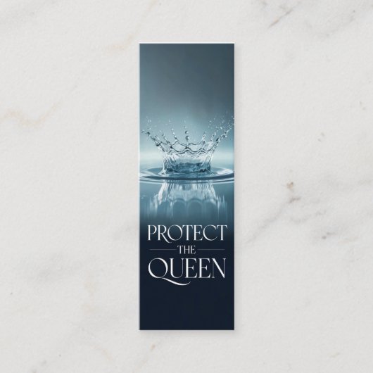 保護女王 スキニー名刺 (正面)
