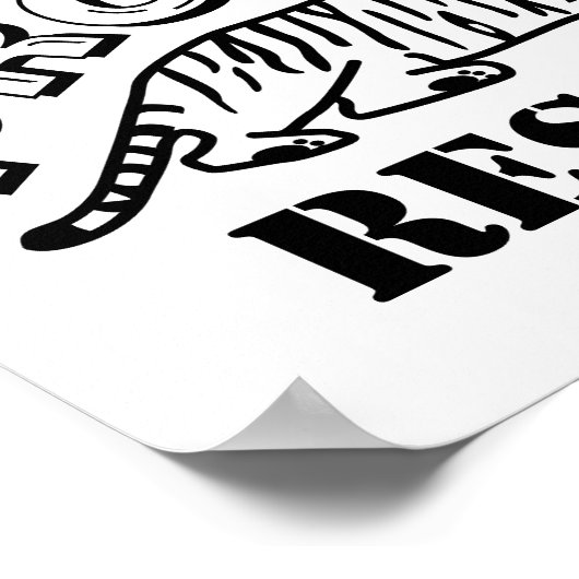 保護尊敬 ポスター (角)