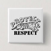 保護尊敬 缶バッジ (正面)