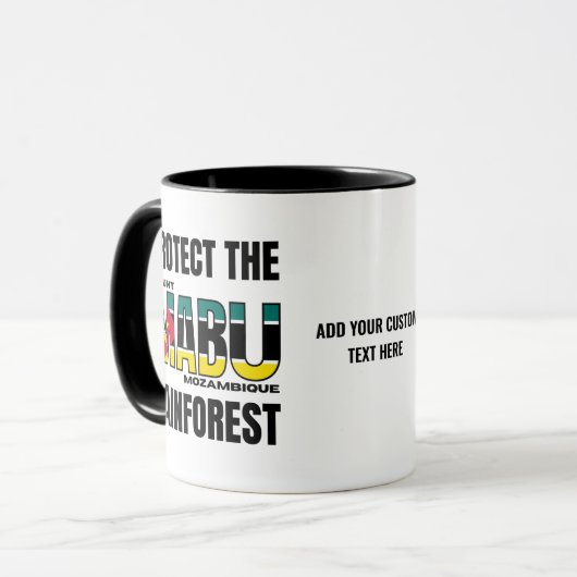 保護山マブ雨林モザンビーク国旗 マグカップ (正面左)