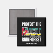 保護山マブ雨林モザンビーク国旗 マグネット (正面/裏面)