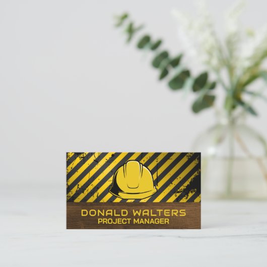 保護帽 | 建築 名刺 (スタンド正面)