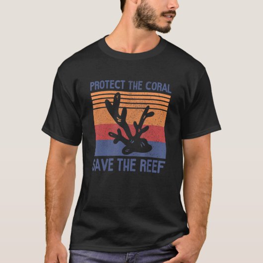 保護救サンゴ礁_1 Tシャツ (正面)