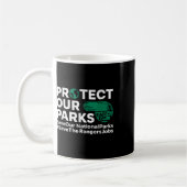 保護救National Parks Earth Da コーヒーマグカップ (左)