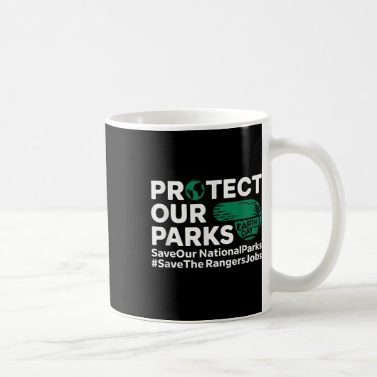 保護救National Parks Earth Da コーヒーマグカップ (右)