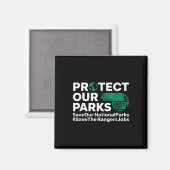 保護救National Parks Earth Da マグネット (正面/裏面)