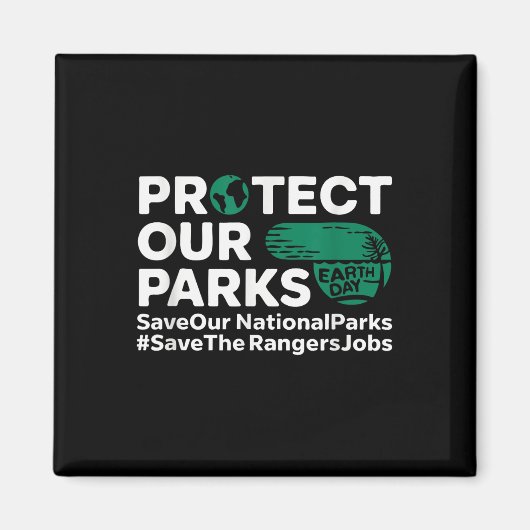 保護救National Parks Earth Da マグネット (正面)
