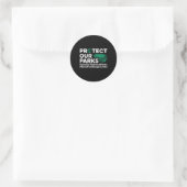 保護救National Parks Earth Da ラウンドシール (バッグ)