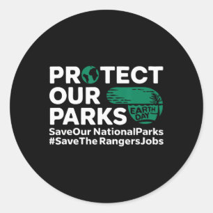 保護救National Parks Earth Da ラウンドシール