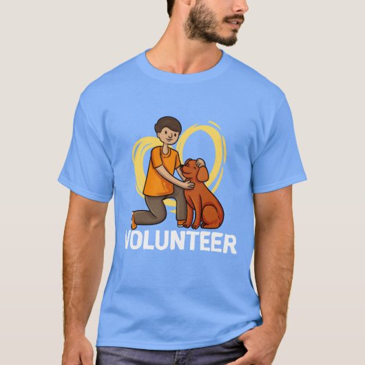 保護施設の動物レスキュー 動物ボランティア g tシャツ (正面)