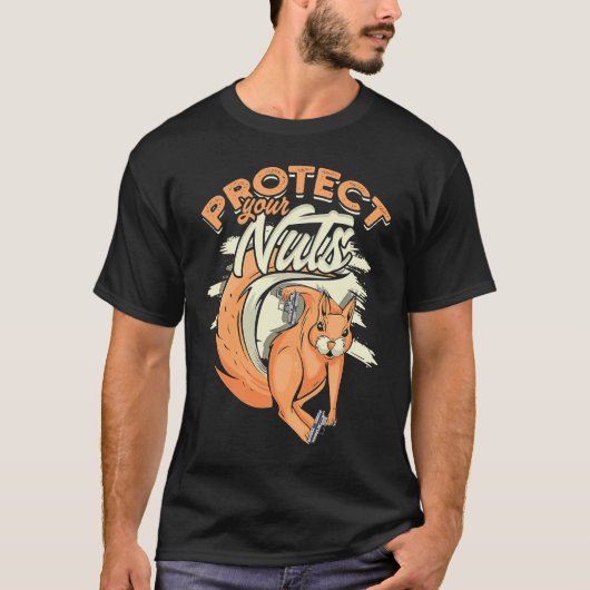 保護木リス Tシャツ (正面)