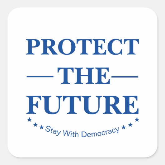 保護未来 スクエアシール (正面)